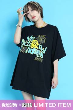 【ゲキクロ限定】DI:VISION (ディヴィジョン) FICTION TEE BLACK