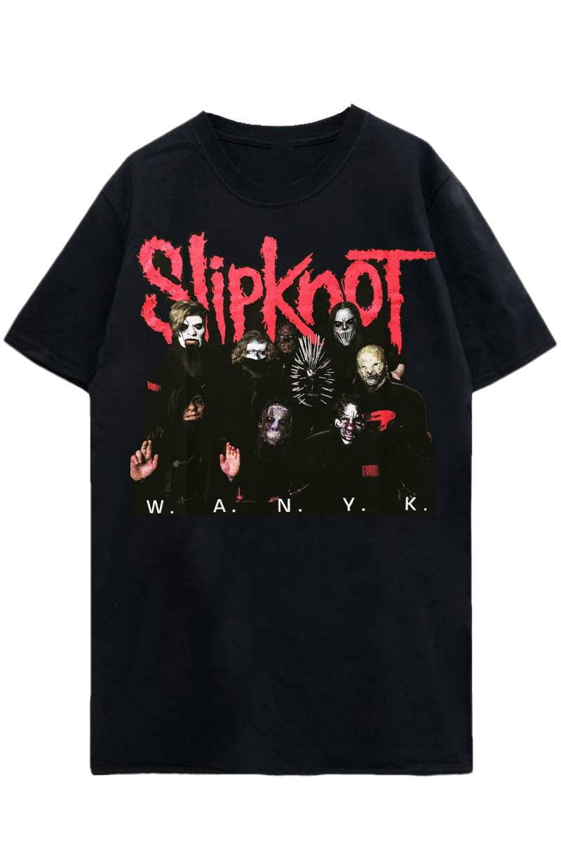 SLIPKNOT UNISEX TEE: WANYK LOGO (BACK PRINT)