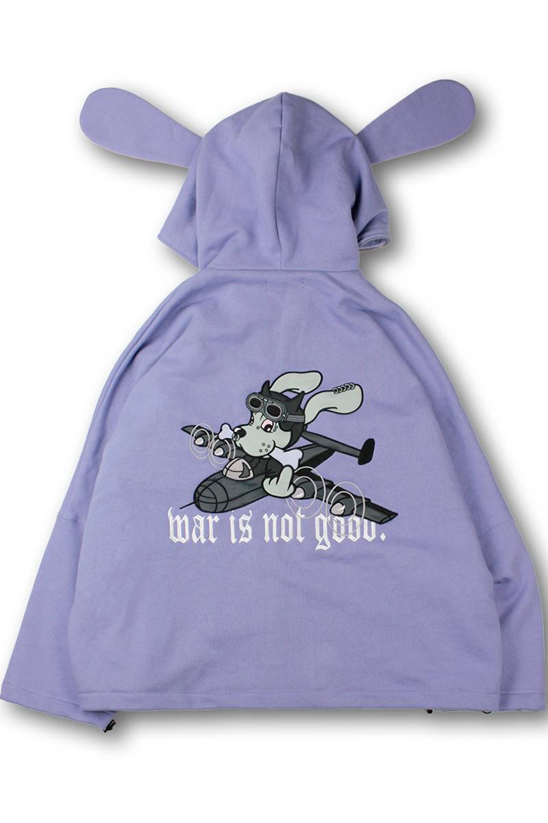GALFY (ガルフィー) 反戦パーカー - Purple / ロック GALFY (ガルフィー) 反戦パーカー - Purple / ロック