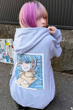 GALFY (ガルフィー) 染め染めデスメタルにゃんにゃんパーカー