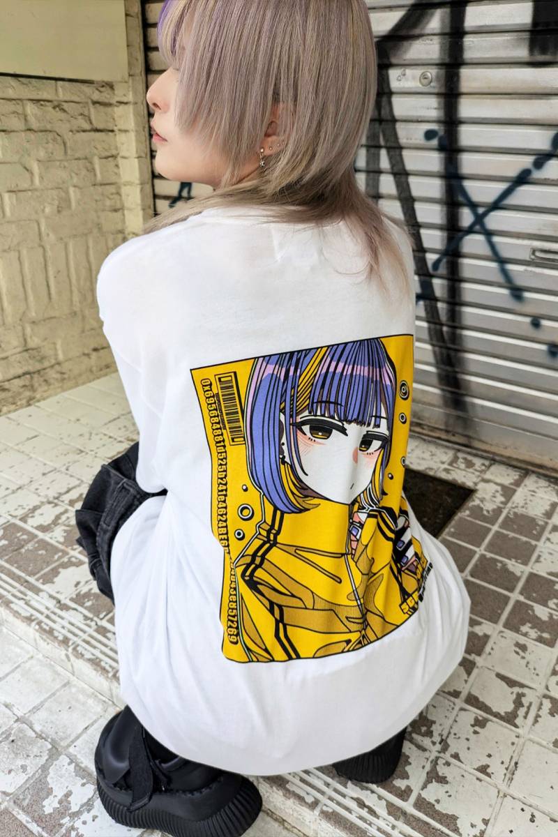 SCENE TOKYO (シーントウキョウ) phone girl Tee type2 WHITE