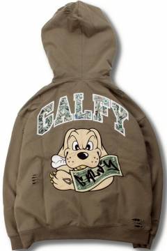 【予約商品】GALFY(ガルフィー)お金大好きパーカー - Khaki