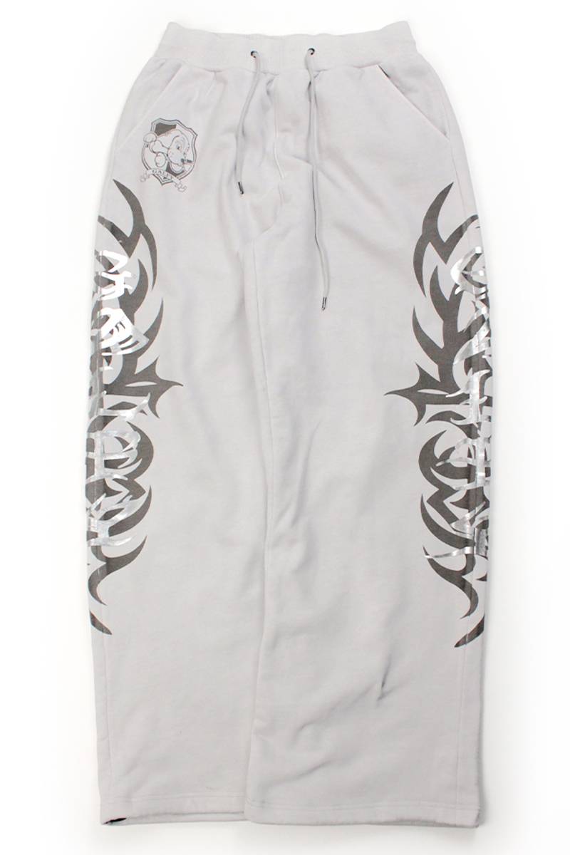 【予約商品】GALFY (ガルフィー) マジマブ☆スウェットパンツ - White Grey