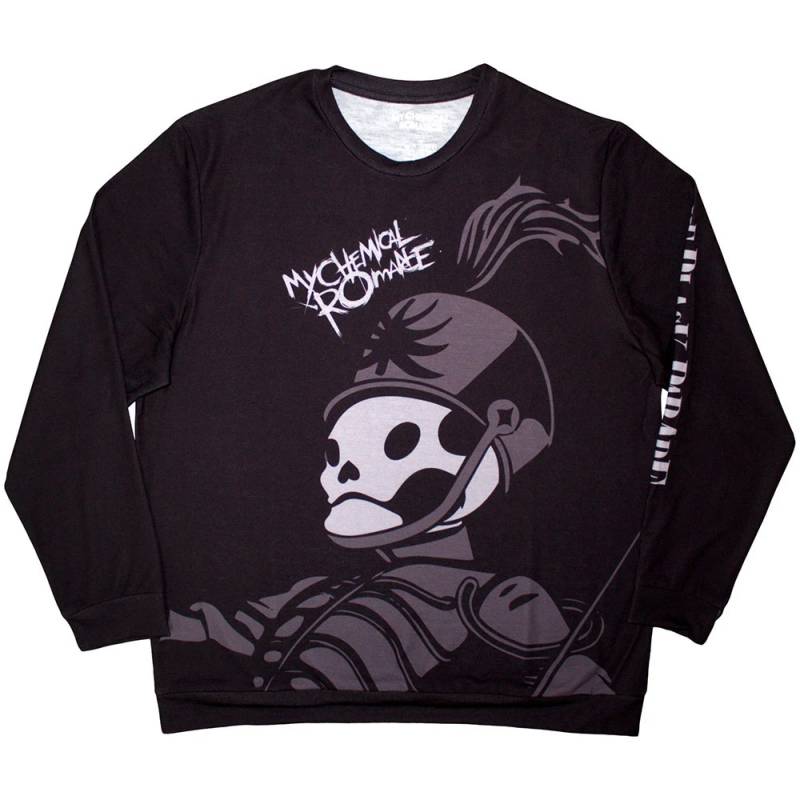 【予約商品】MY CHEMICAL ROMANCE Unisex Long Sleeve バンドTシャツ: Pepe (Sleeve Print) (Black)