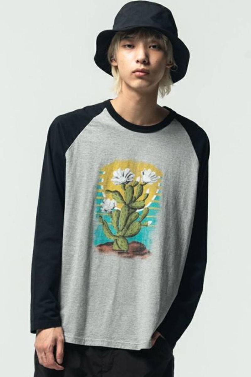 glamb (グラム) Cactus Print Raglan CS BLACK