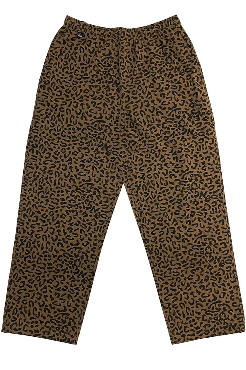 TOY MACHINE (トイ・マシーン) TM LEOPARD DRY PANTS - Brown