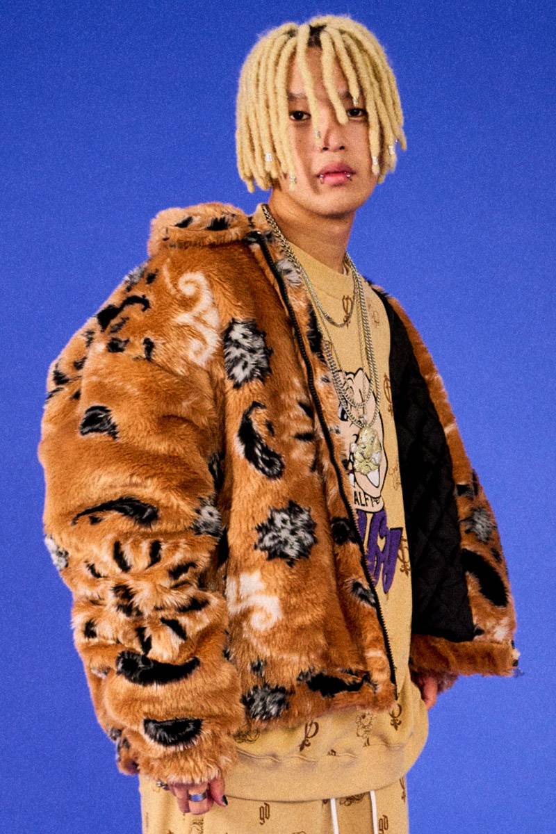 ロックファッション、バンドグッズのGEKIROCK CLOTHING / GALFY (ガルフィー) ふわふわバンダナブルゾン-BROWN