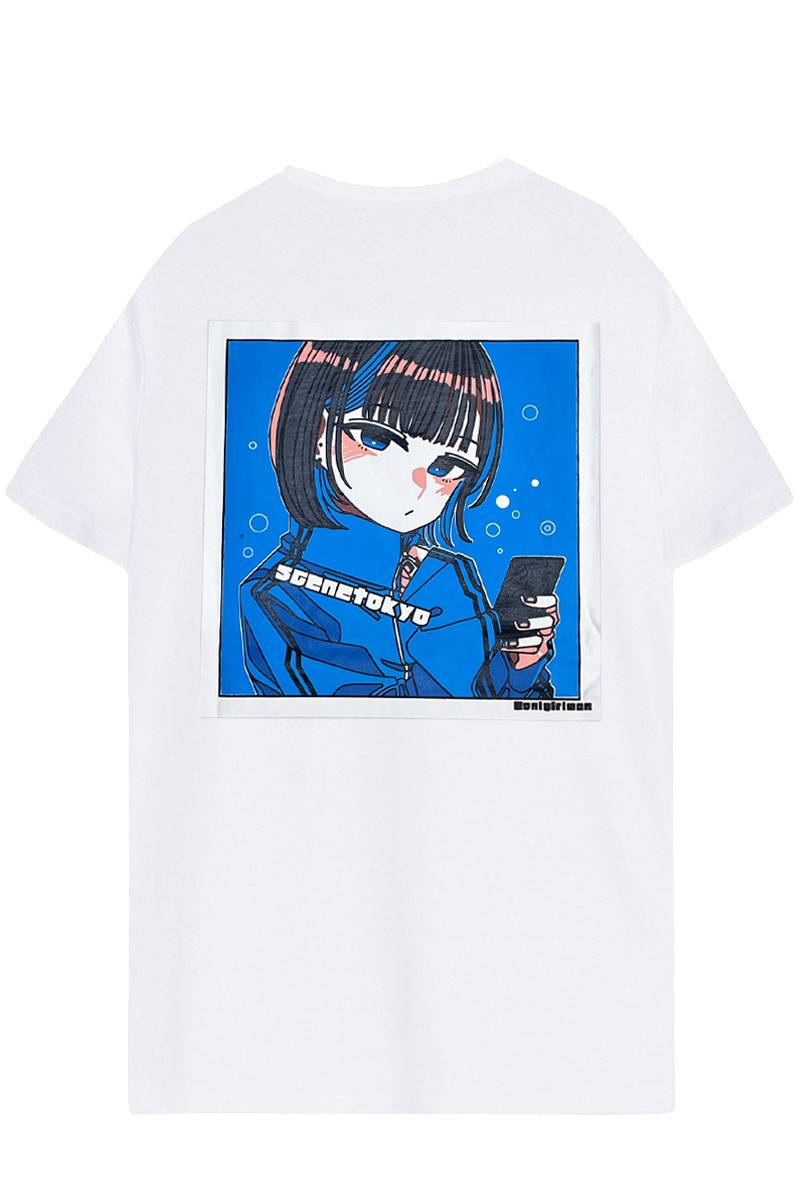 SCENE TOKYO (シーントウキョウ) PHONE girl tee - White