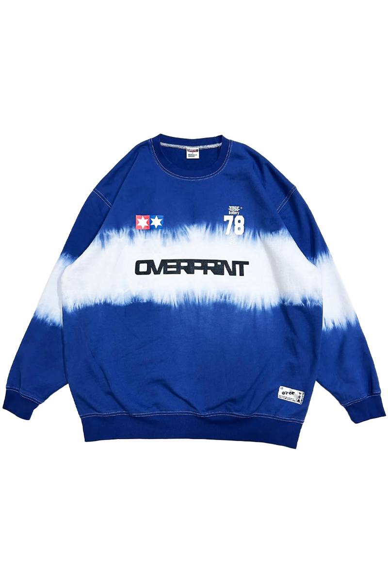 over print (オーバープリント) SPACE DYE Sweatshirts - Navy