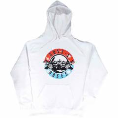 【予約商品】GUNS N' ROSES Unisex Pullover Hoodie: Motorcross Logo (White)