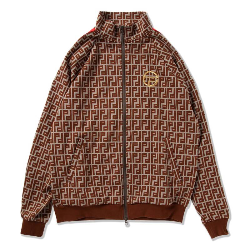 【予約商品】PUNK DRUNKERS (パンク・ドランカーズ) CELE部ジャージトップス - BROWN