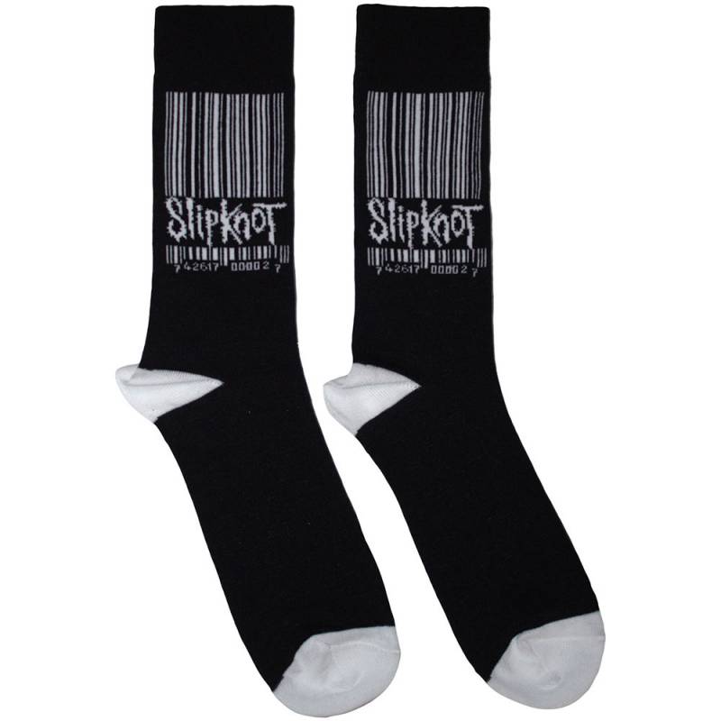 【予約商品】SLIPKNOT Unisex Ankle Socks: Large Barcode Logo (Black) (UK Size 6 - 11) - BLACK