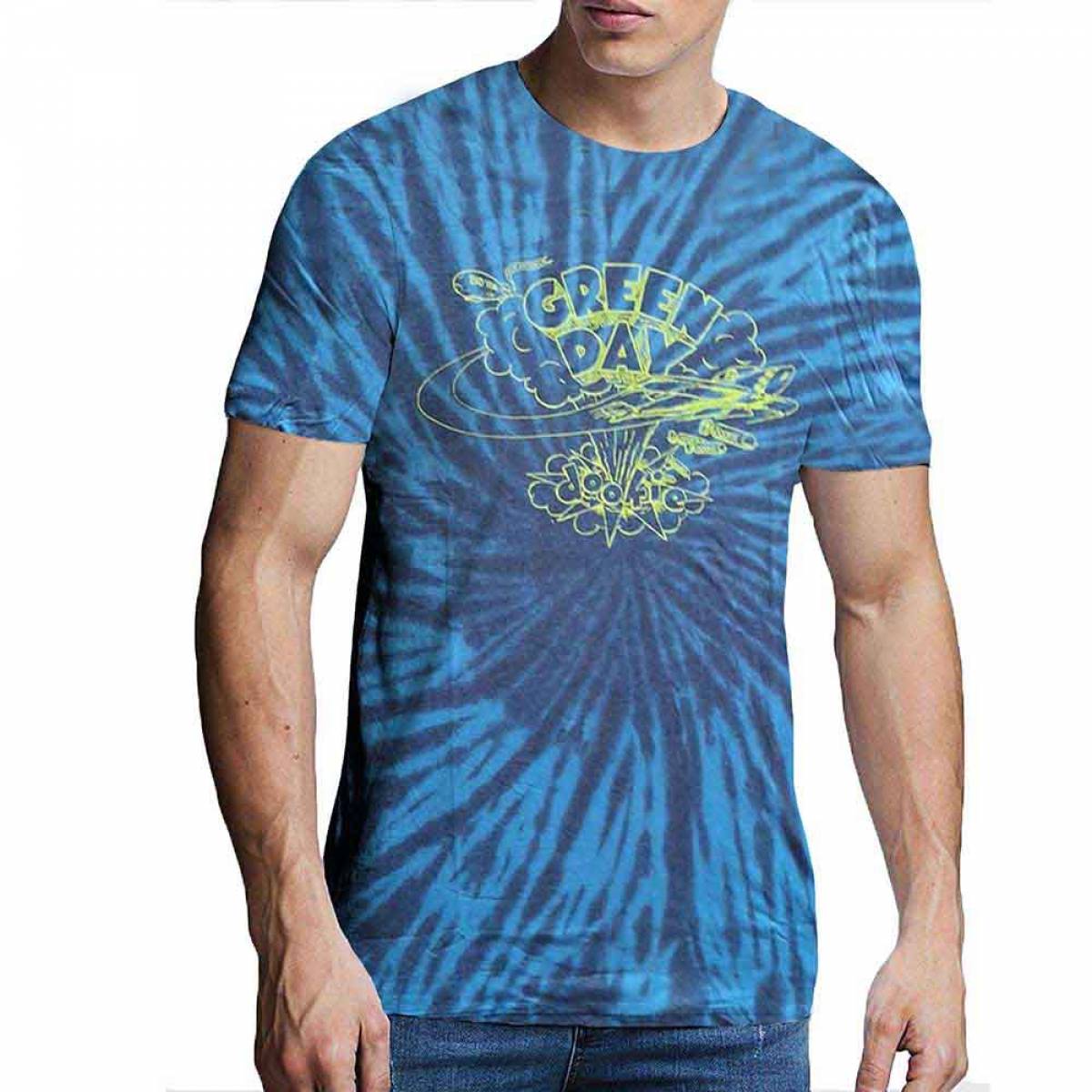 【予約商品】GREEN DAY バンドTシャツ ユニセックス: Dookie Line Art (Wash Collection) - BLUE