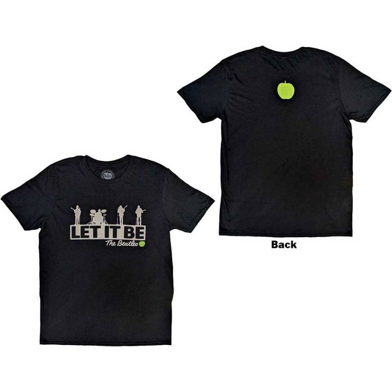 【予約商品】THE BEATLES バンドTシャツ ユニセックス: Rooftop (Black) (Back Print)