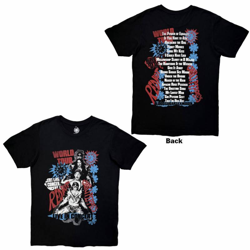 【予約商品】RED HOT CHILI PEPPERS Unisex バンドTシャツ:Blood Sugar Sex Magik Tracklist