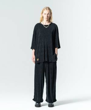 【予約商品】glamb(グラム)GB0225/ST04 : Glamour Crepe Sleeveless Set Up / グラマークレープスリーブレスセットアップ - Black
