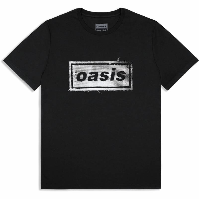 【予約商品】OASIS バンドTシャツ ユニセックス: Thread Logo (Black) (Ex-Tour)