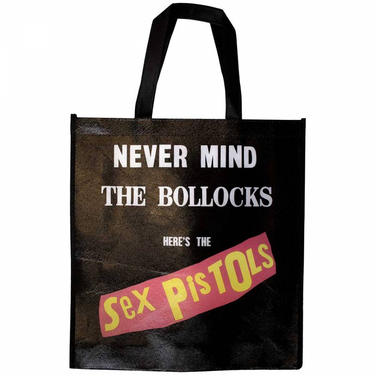 【予約商品】THE SEX PISTOLS Eco Bag: Never Mind The Bollocks Original Album (Black) - BLACK