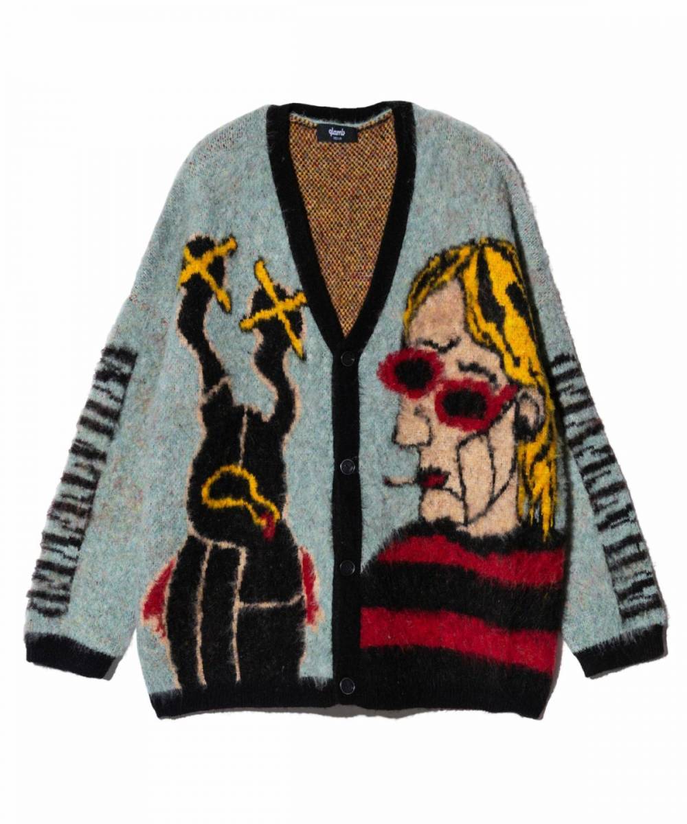 glamb(グラム)GB0125/KNT02 : Weeping Man Cardigan / ウィー glamb(グラム)GB0125/KNT02 : Weeping Man Cardigan / ウィー