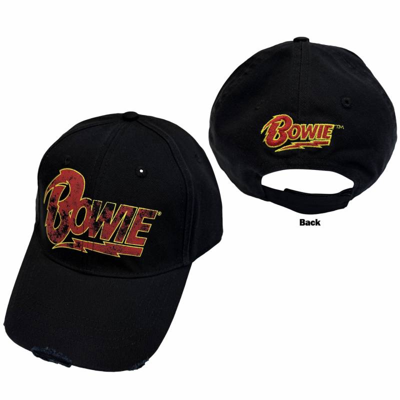 【予約商品】DAVID BOWIE Unisex Baseball Cap: Flash Logo (Black)