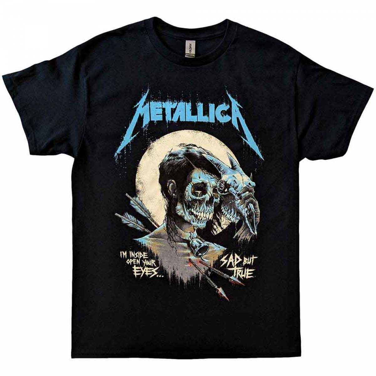【予約商品】METALLICA バンドTシャツ ユニセックス: Sad But True Poster (Black) - BLACK