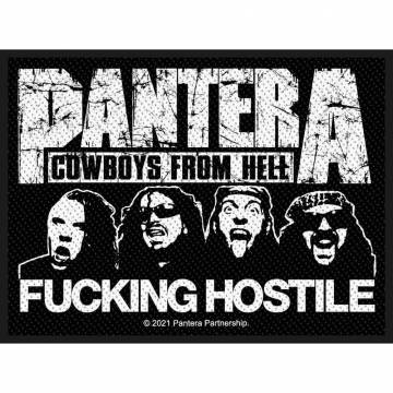 【予約商品】PANTERA Standard Woven Patch: Fucking Hostile (Retail Pack)