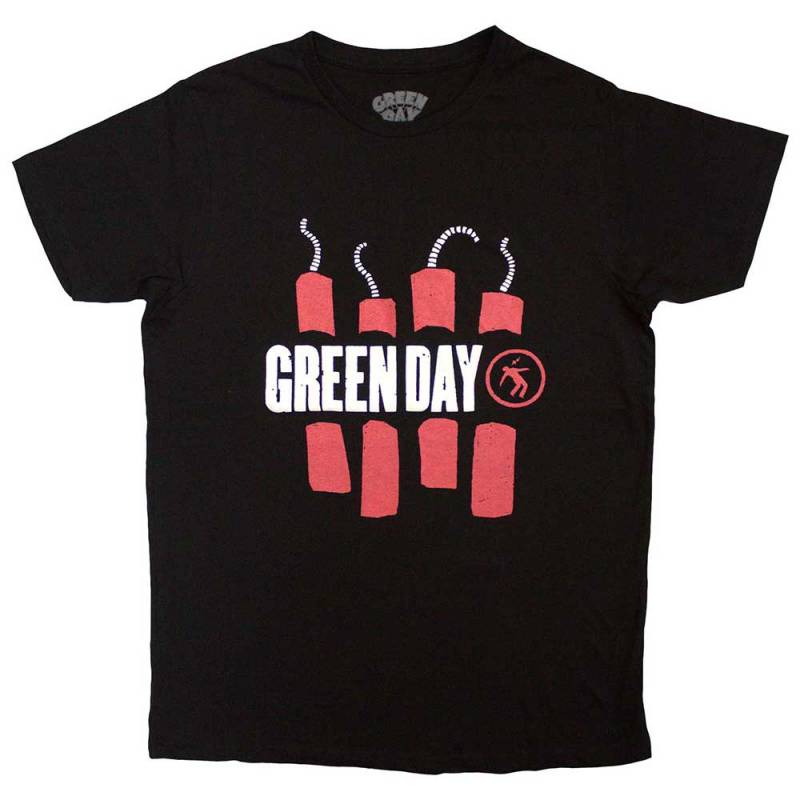 【予約商品】GREEN DAY バンドTシャツ ユニセックス: Dynamite (Black) - BLACK
