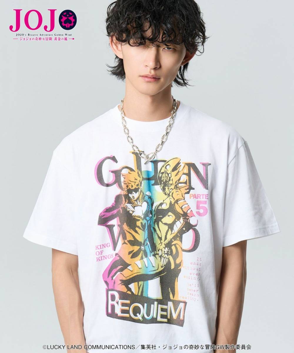 ジョジョの奇妙な冒険xglamb(グラム)GB0125/JJ03 : Giorno & G・E・R T-shirts - White