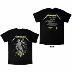 【予約商品】METALLICA バンドTシャツ ユニセックス: And Justice For All Tracks (Black) (Back Print)