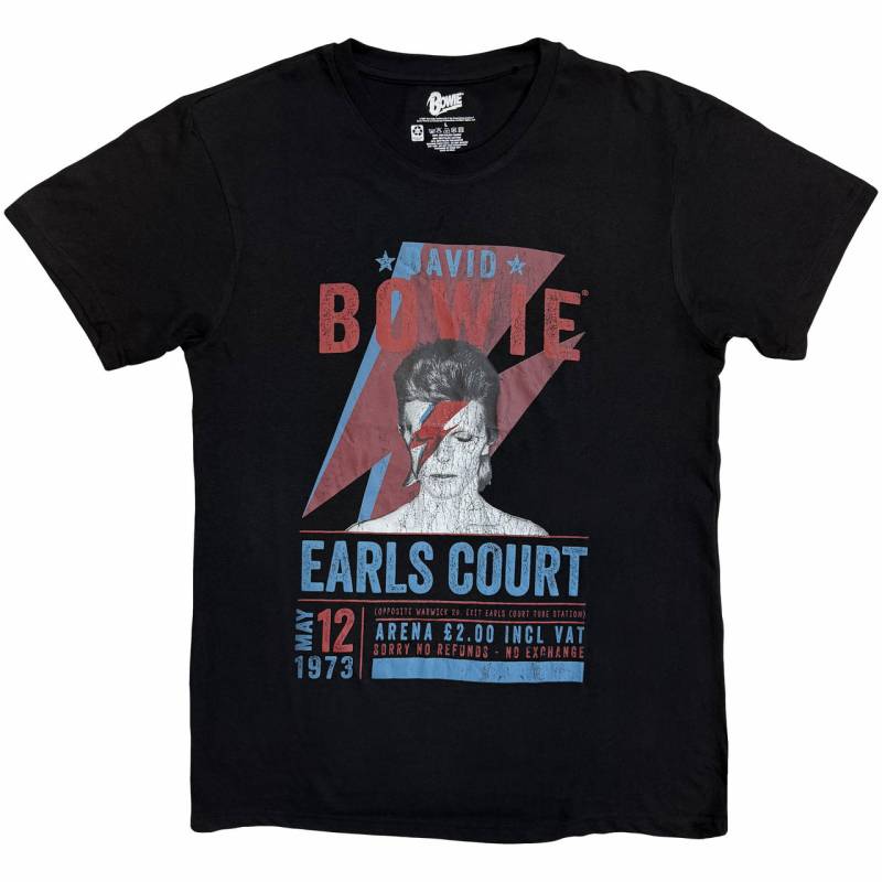 【予約商品】DAVID BOWIE バンドTシャツ ユニセックス: Earls Court '73 (Black)