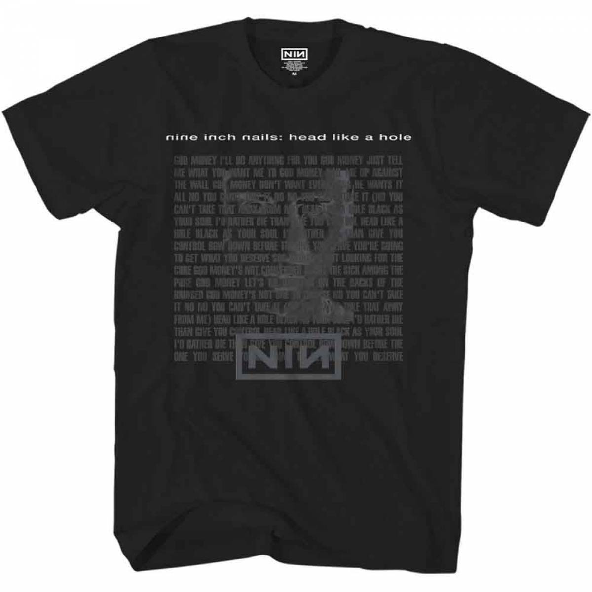 予約商品】NINE INCH NAILS バンドTシャツ ユニセックス: Head 予約商品】NINE INCH NAILS バンドTシャツ ユニセックス: Head