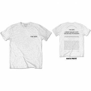 【予約商品】THE 1975 バンドTシャツ ユニセックス: ABIIOR Welcome Welcome (Back Print) - WHITE