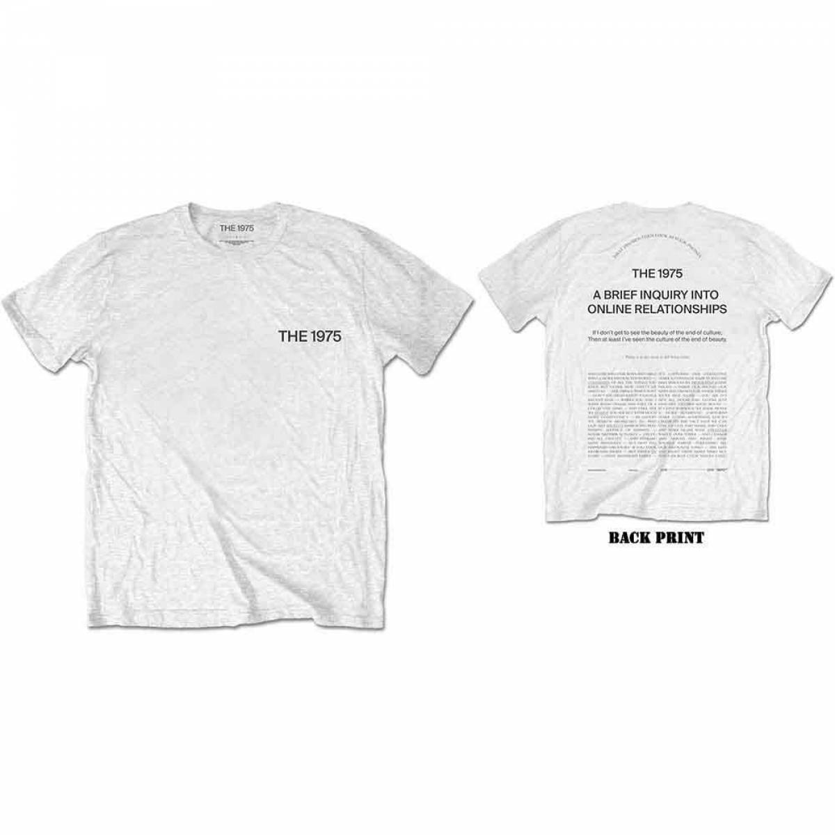 【予約商品】THE 1975 バンドTシャツ ユニセックス: ABIIOR Welcome Welcome (Back Print) - WHITE