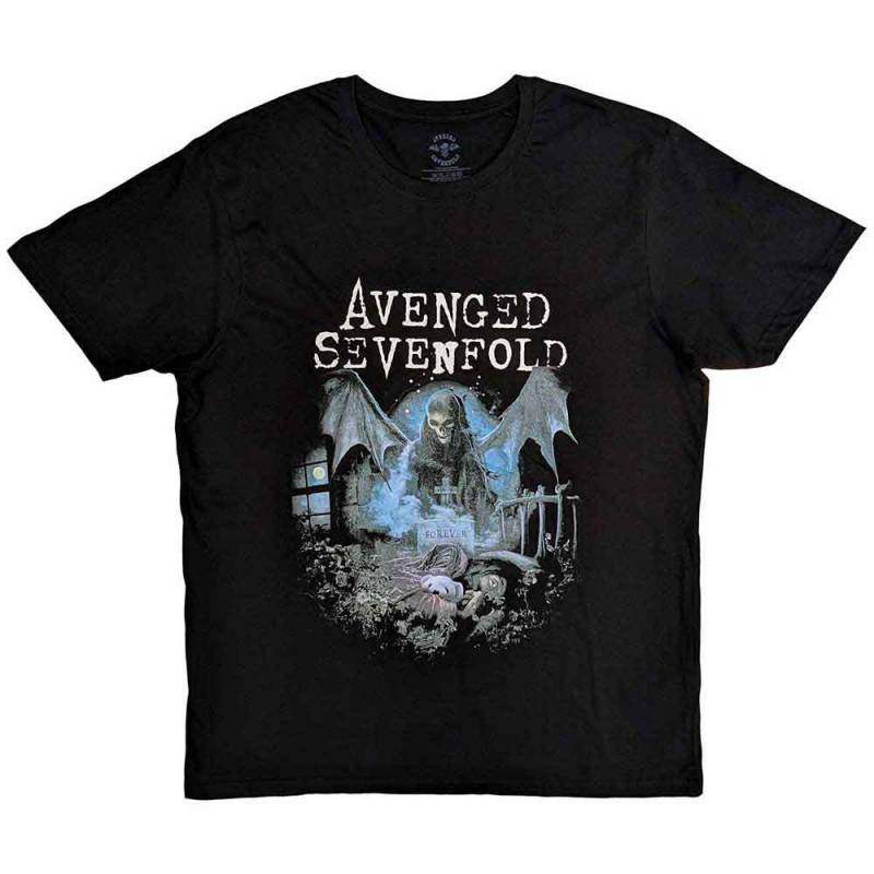 【予約商品】AVENGED SEVENFOLD バンドTシャツ ユニセックス: Recurring Nightmare (Black)