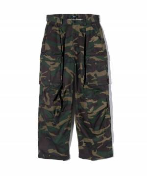 【予約商品】glamb(グラム) GB0424/P02 : Wide Military Pants / ワイドミリタリーパンツ - Khaki