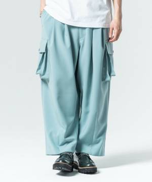 【予約商品】glamb(グラム)GB0225/P17 : Color Cargo Slacks / カラーカーゴスラックス - Blue