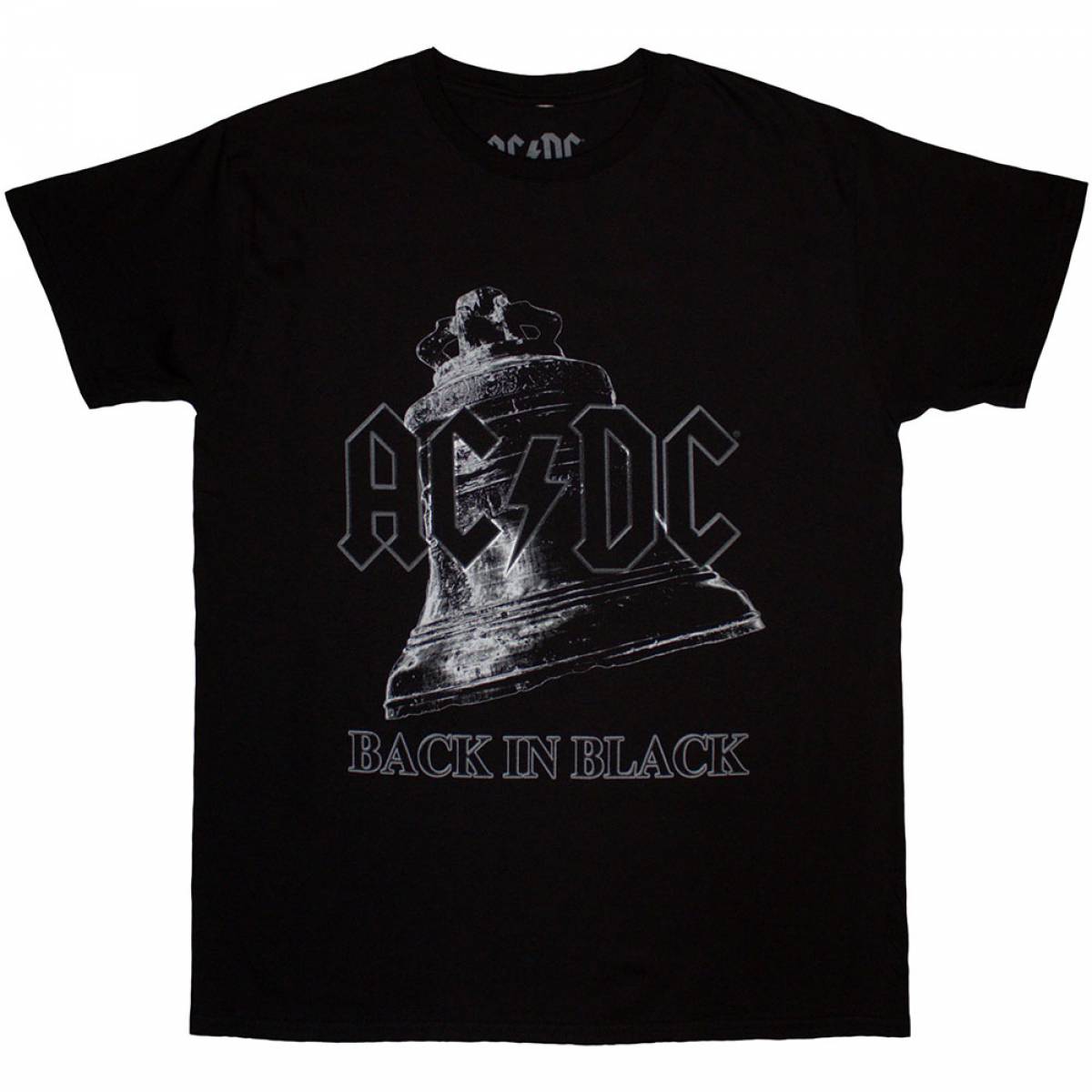 【予約商品】AC/DC バンドTシャツ ユニセックス: Back In Black Bell - BLACK