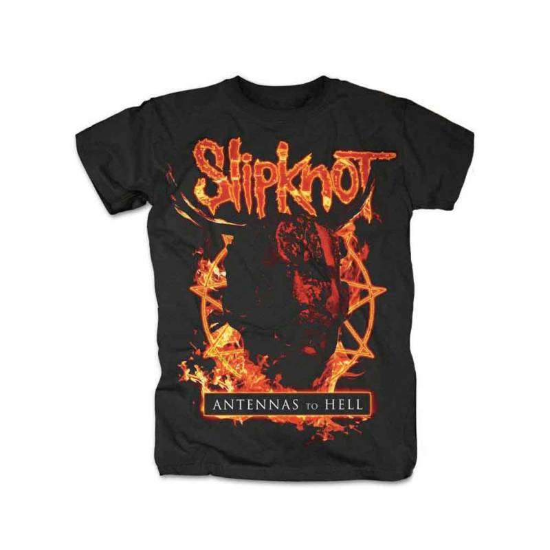 【予約商品】SLIPKNOT バンドTシャツ ユニセックス: Antennas to Hell (Black)