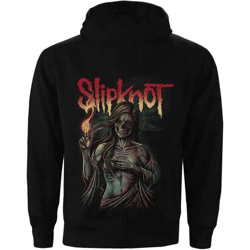 【予約商品】SLIPKNOT Unisex Pullover Hoodie: Burn Me Away (Black) (Back Print) - BLACK