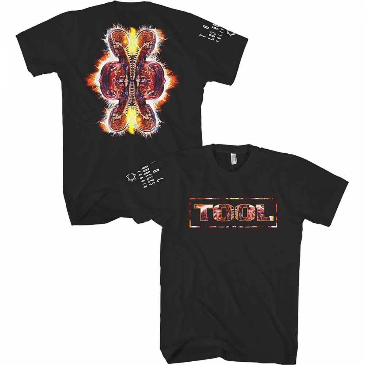 【予約商品】TOOL バンドTシャツ ユニセックス: Parabola Logo (Black) (Back & Sleeve Print) - BLACK