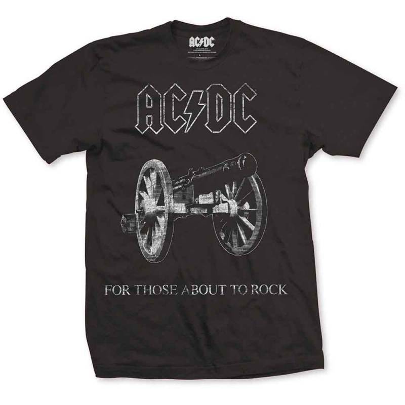 【予約商品】AC/DC バンドTシャツ ユニセックス: About to Rock (Black) - BLACK