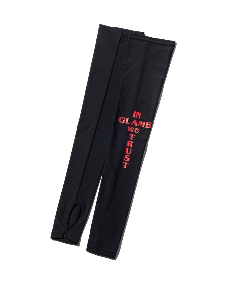 【予約商品】glamb(グラム) Slogan Arm Cover / スローガンアームカバー - Black