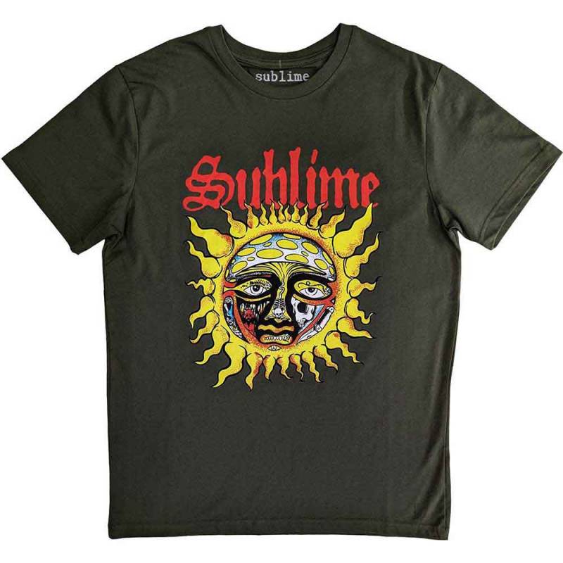【予約商品】SUBLIME バンドTシャツ ユニセックス: Yellow Sun (Green)
