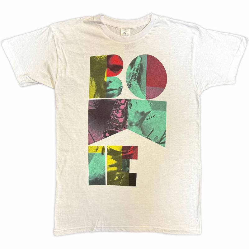 【予約商品】DAVID BOWIE バンドTシャツ ユニセックス: Colour Sax (White)