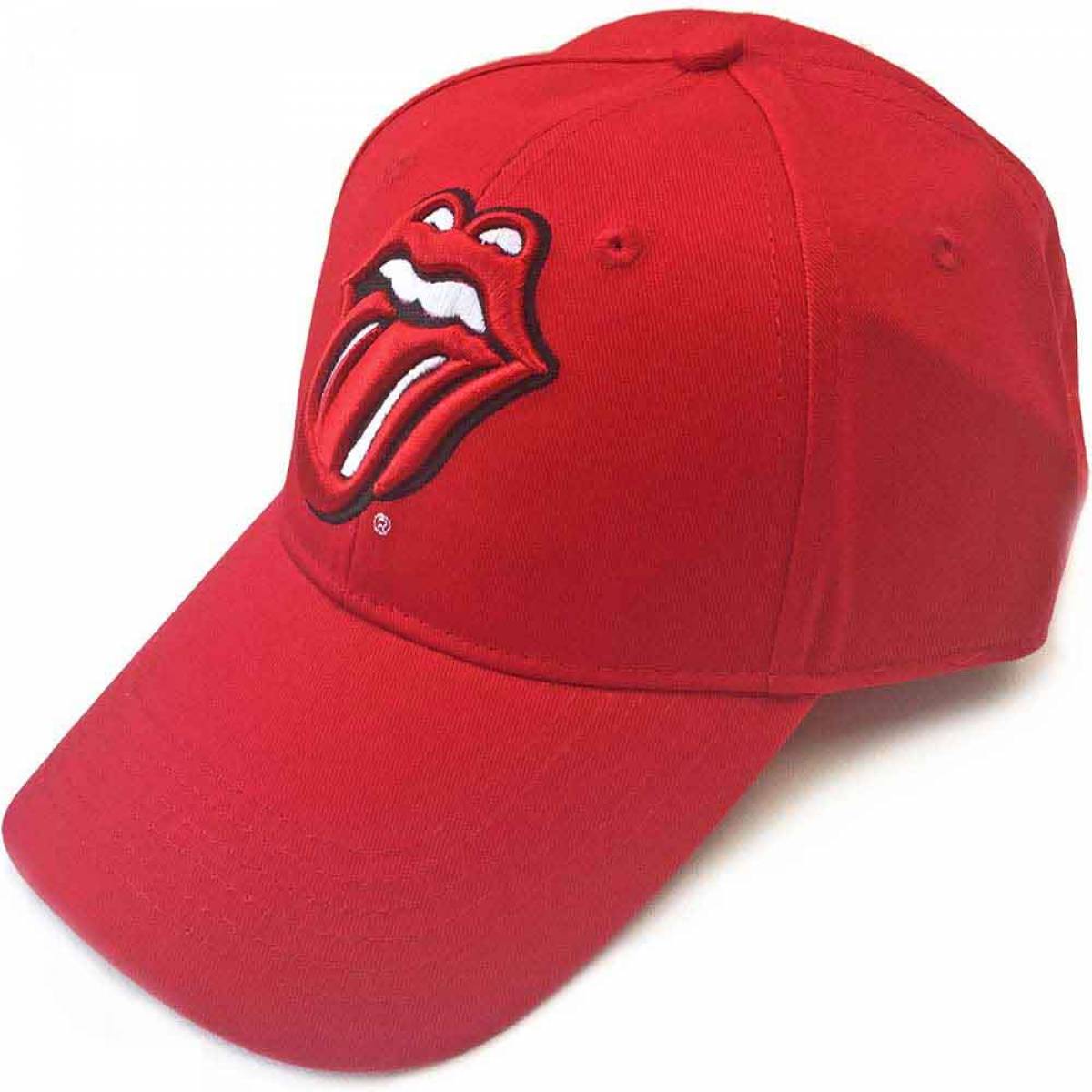 【予約商品】THE ROLLING STONES Unisex Baseball Cap: Classic Tongue (Red) - RED