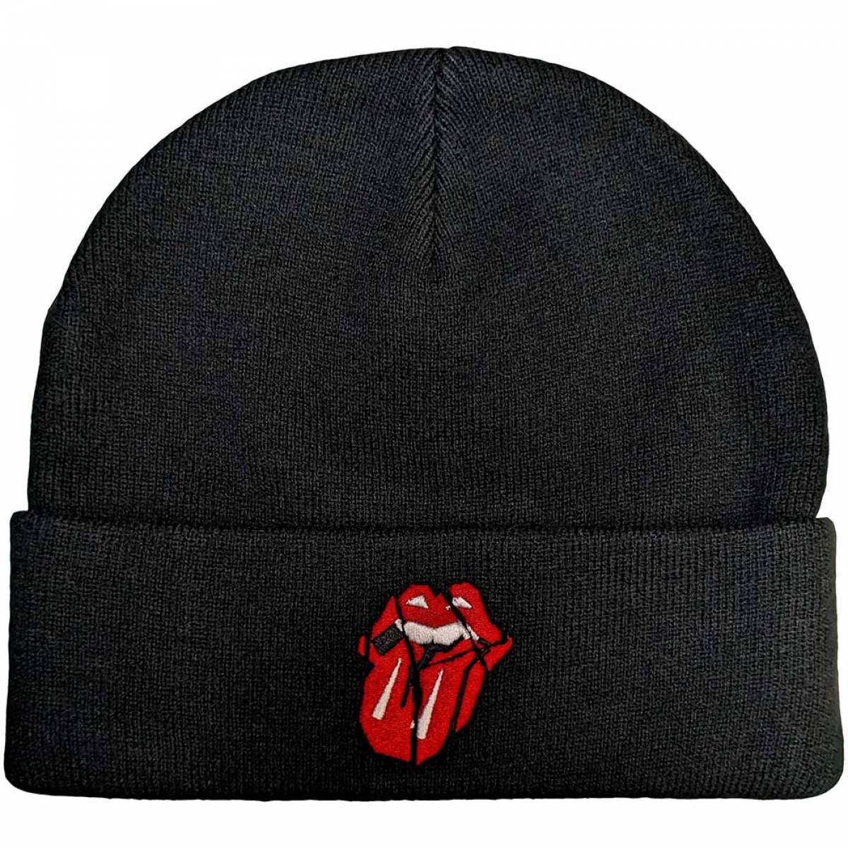 【予約商品】THE ROLLING STONES Unisex Beanie Hat: Hackney Diamonds Shards Logo (Black) - BLACK