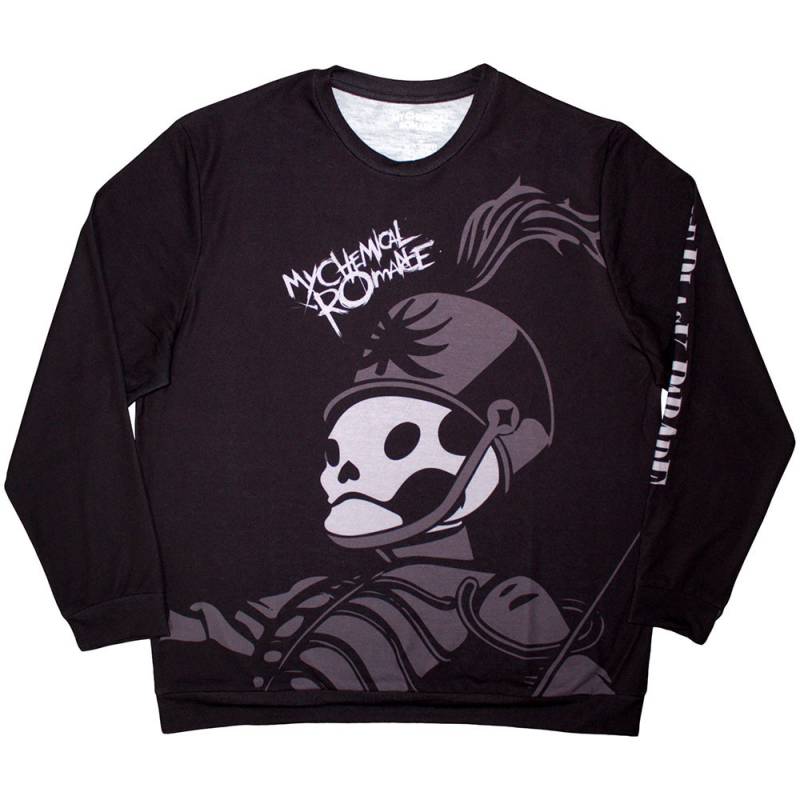 【予約商品】MY CHEMICAL ROMANCE Unisex Long Sleeve バンドTシャツ: Pepe (Sleeve Print) (Black)