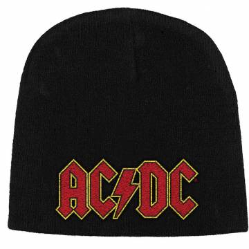 【予約商品】AC/DC Unisex Beanie Hat: Logo (Black) - BLACK