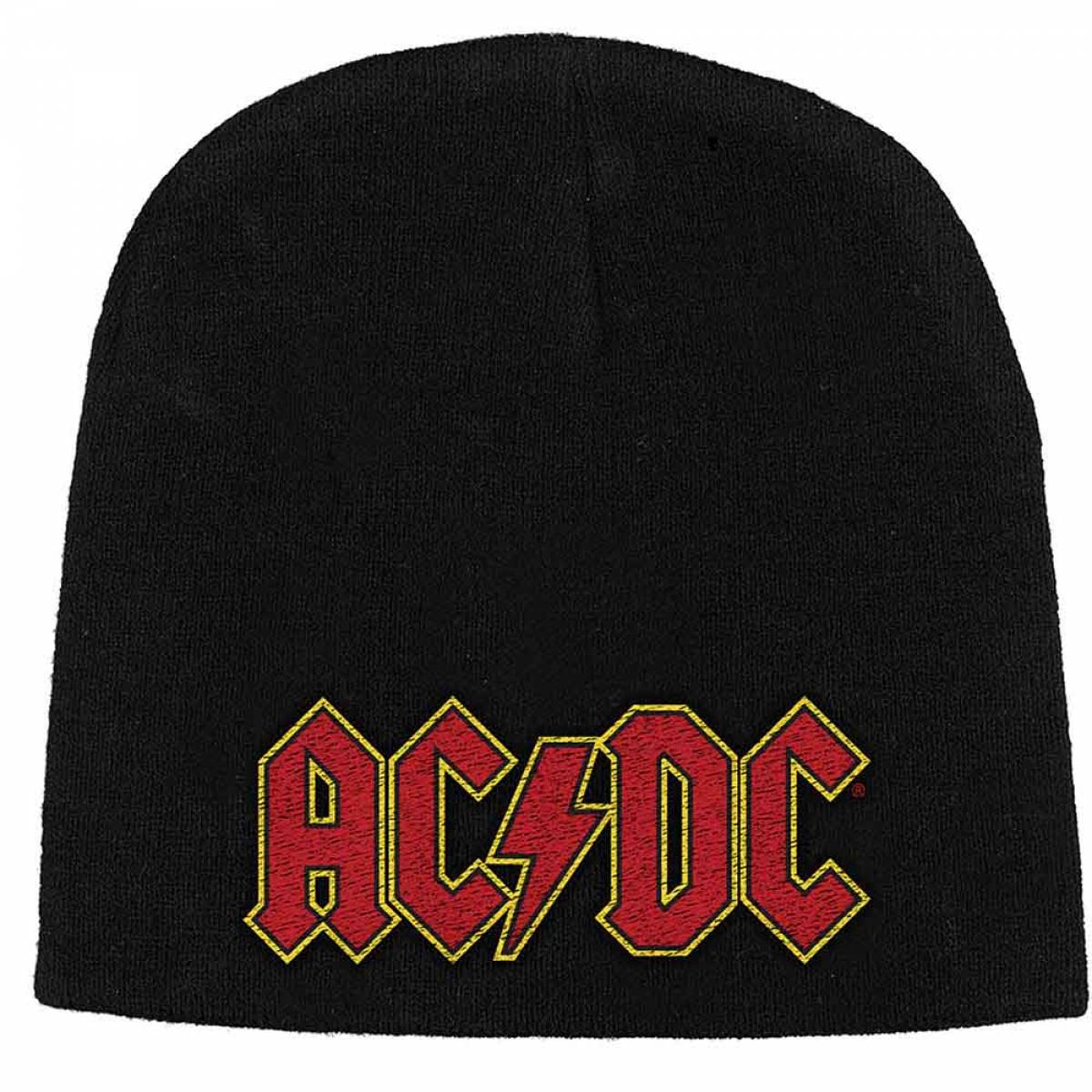 【予約商品】AC/DC Unisex Beanie Hat: Logo (Black) - BLACK