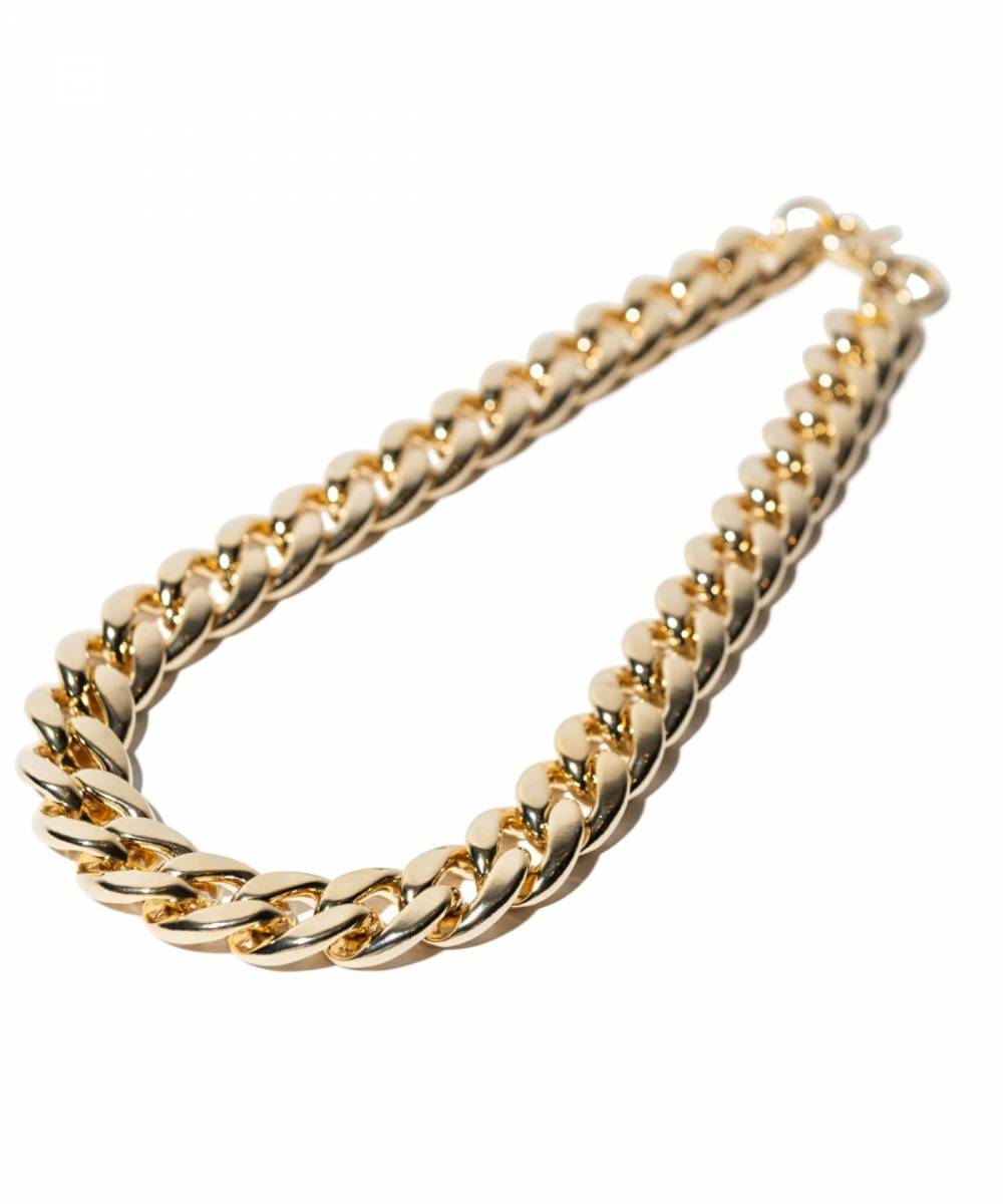 【予約商品】glamb (グラム)
GB0223/AC23 : Fat Chain Necklace / ファットチェーンネックレス - Gold